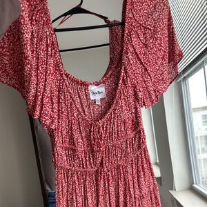 Flowy patterned sundress
